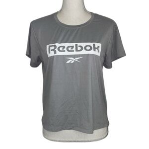 Reebok Gray Crop Top short sleeve crewneck